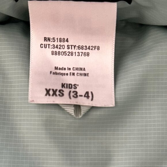 Kids Down Vest, Teal/Green, Patagonia, XXS (size 3-4) - Picture 6 of 6